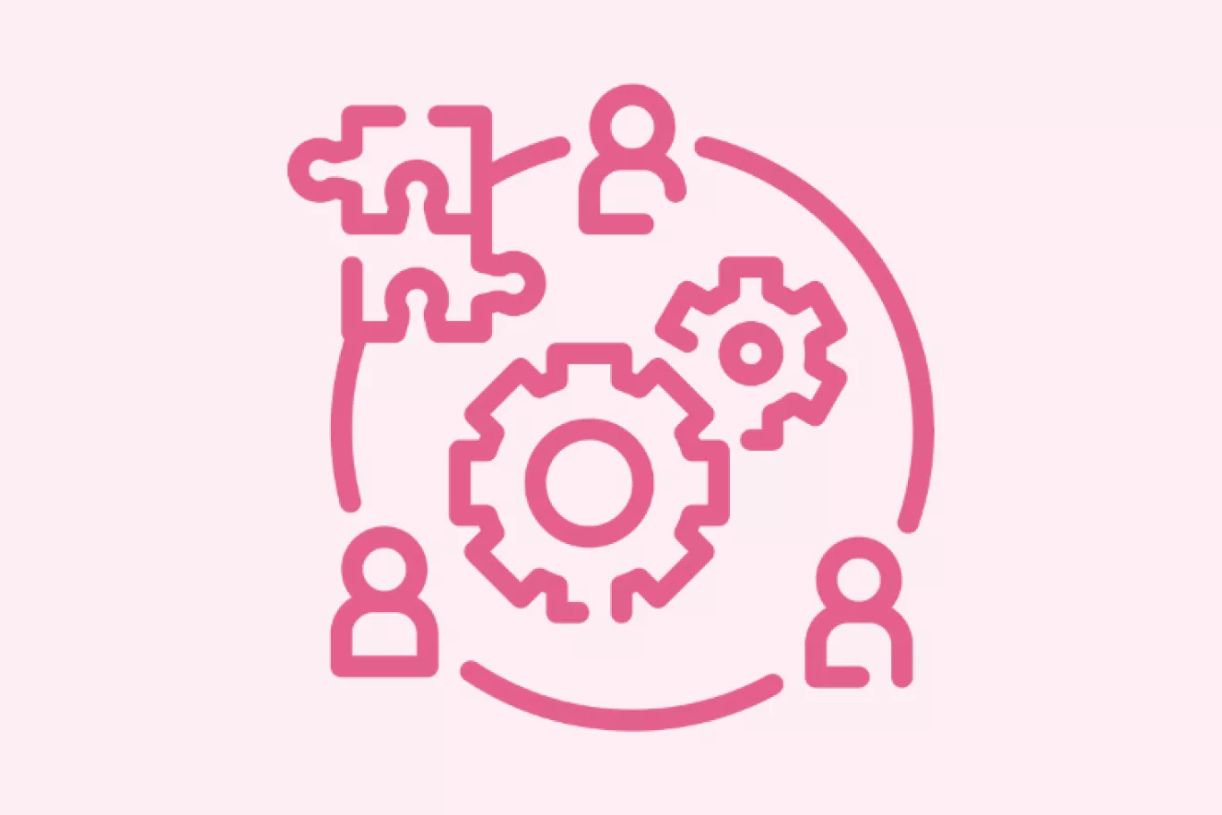 Tandwiel met persooniconen